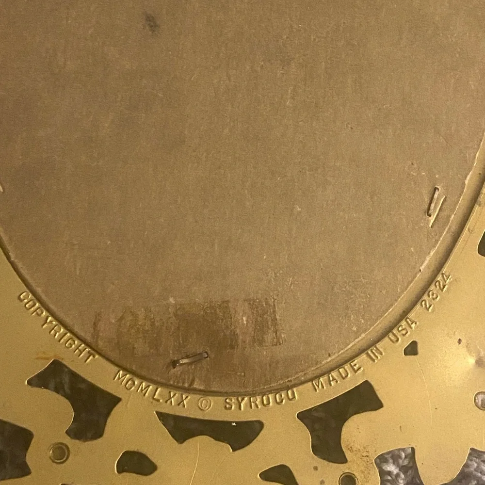 vintage Syroco gold plastic wall mirror